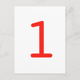 Nummer 1 postkarte