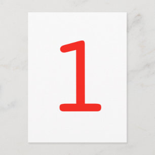 Nummer 1 postkarte