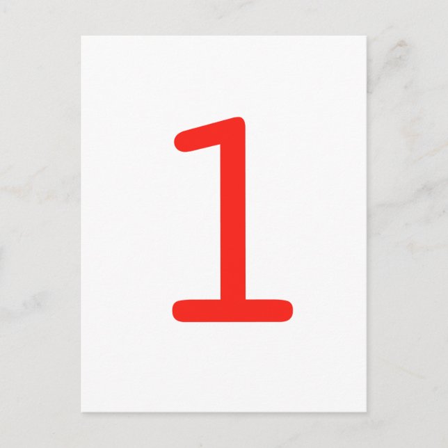 Nummer 1 postkarte (Vorderseite)