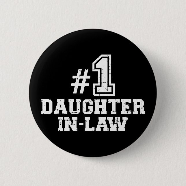 Nummer 1 Schwiegertochter Button (Vorderseite)