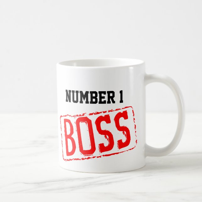 Nummer 1 Tasse für den Boss-Kaffee | Motivierend (Rechts)