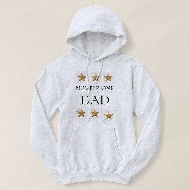 Nummer 1 Vater Hoodie (Design vorne)