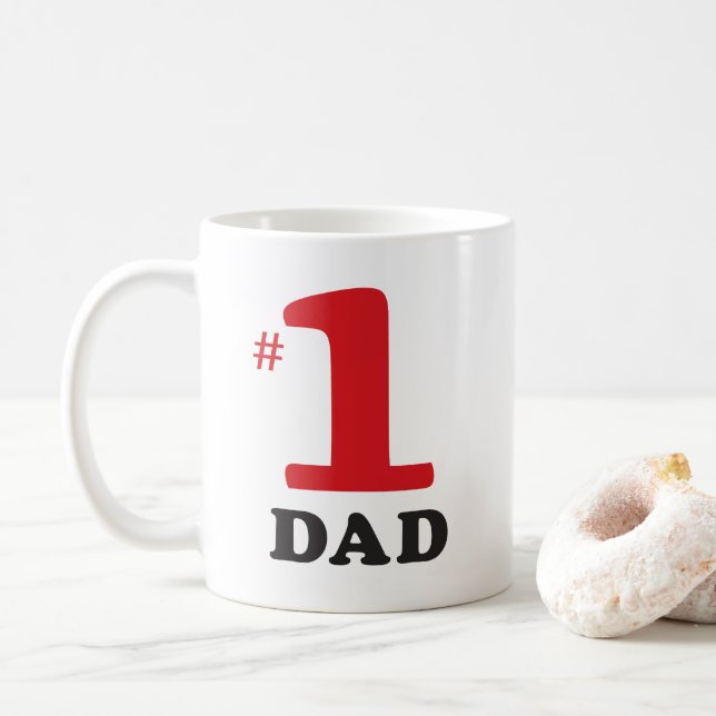 Nummer 1 Vater Kaffee Tasse (Mit Donut)