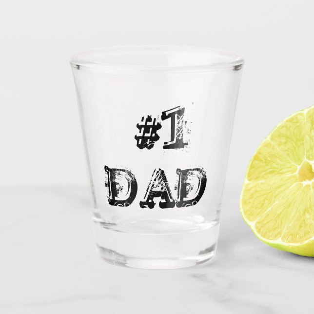 Nummer 1 Vater Schnapsglas (Vorderseite)