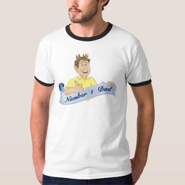 Nummer 1 Vater T-Shirt (Vorderseite)