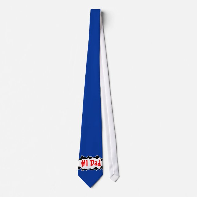 Nummer 1 Vater | Vatertag Geschenkidee Krawatte (Vorderseite)