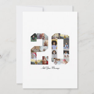 Nummer 20 FotoCollage Dankeskarte