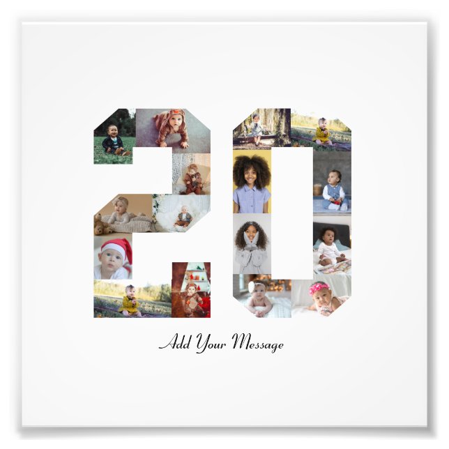 Nummer 20 FotoCollage Fotodruck (Vorne)