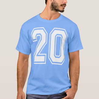 Nummer 20 Geburtstag Sportler retro T-Shirt