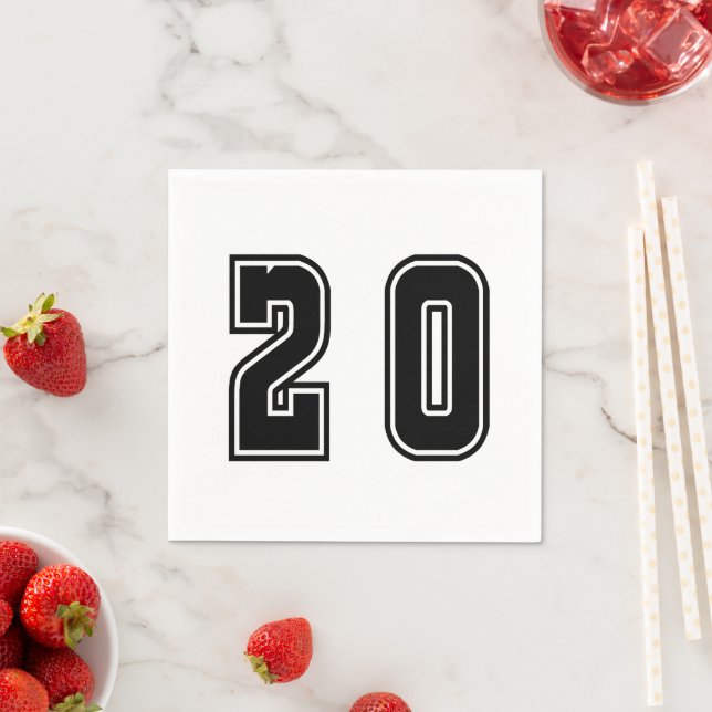 Nummer 20 serviette (Beispiel)