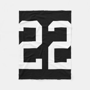 Nummer 22 Byck Design Fußballtraining Fleecedecke