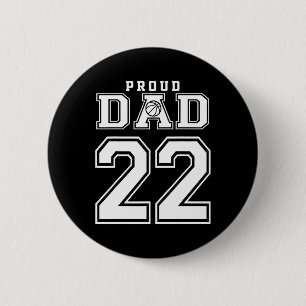 Nummer 22 Personalisierter benutzerdefinierter Bys Button