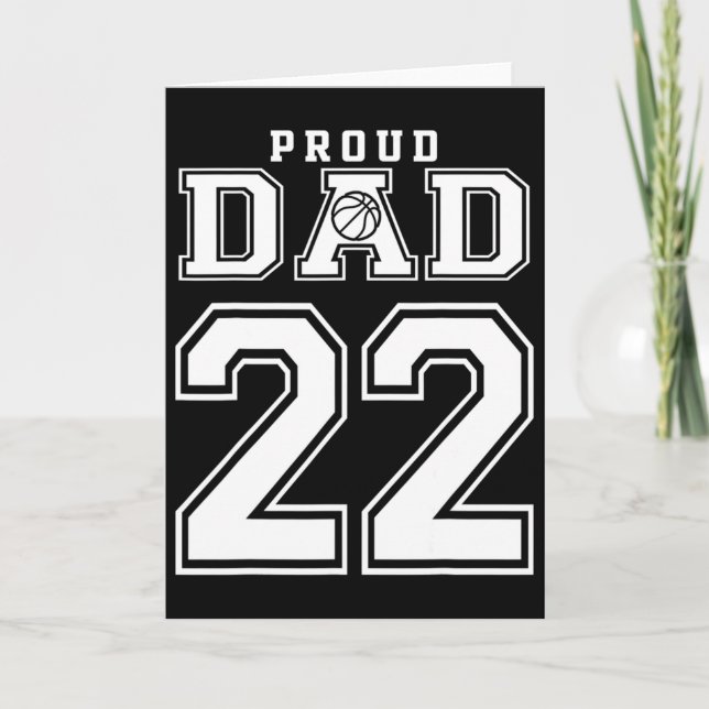 Nummer 22 Personalisierter benutzerdefinierter Bys Karte (Vorderseite)