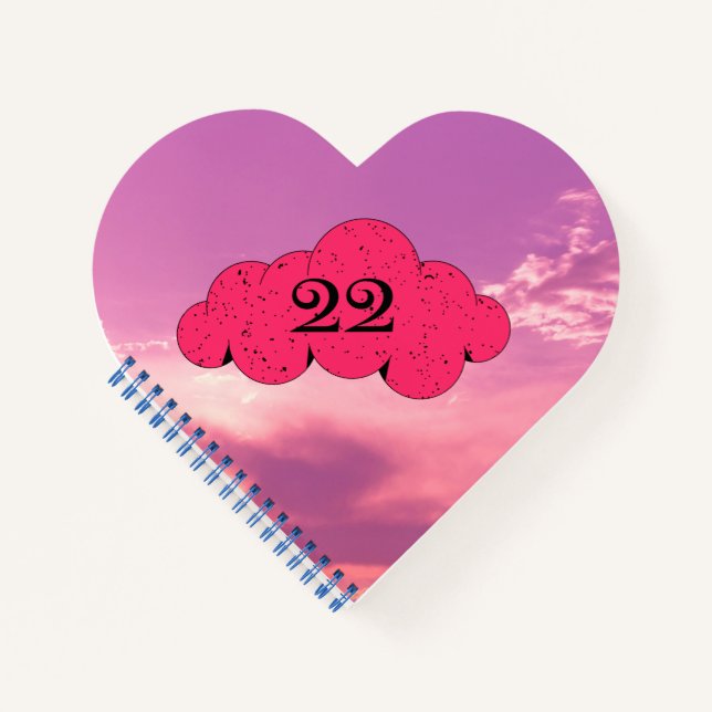 Nummer 22 Spiralheft Notizbuch (Vorderseite)