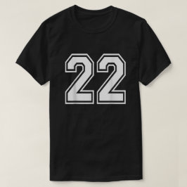 Nummer 22 Varsity Sports Team Jersey 22. Geburtsta T-Shirt