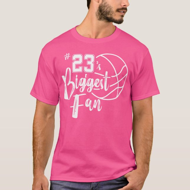 Nummer 23's Größtes Fan-Shirt Basketball-Spieler M T-Shirt (Vorderseite)