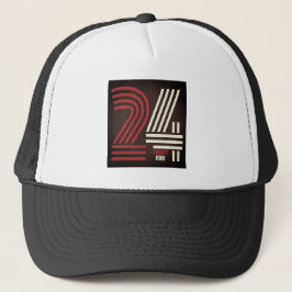 Nummer 24 Design Unisex Truckers Cap Truckerkappe