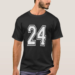 Nummer 24 Sportspielernummer wieder T-Shirt