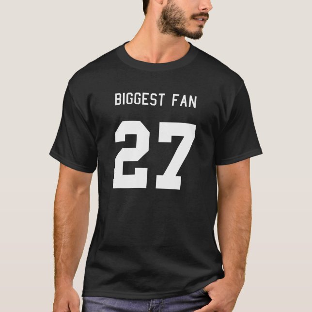 Nummer 27 Größter Fansport Spirit Wear Football S T-Shirt (Vorderseite)