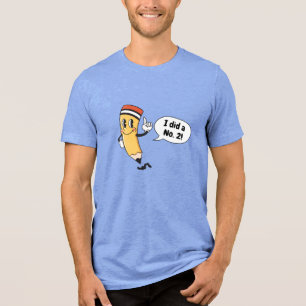 "Nummer 2" Bleistift Tri-Blend Shirt