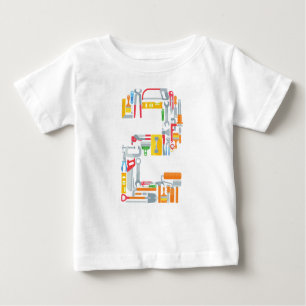 Nummer 2 Gebäude Tools 2 Jahre alt Baby T-shirt