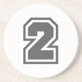 Nummer 2 getränkeuntersetzer