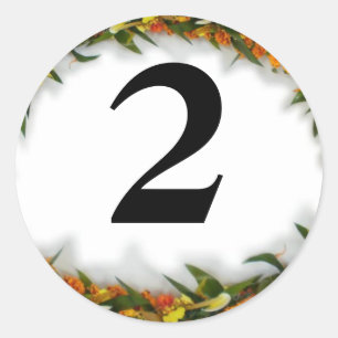 Nummer 2 Hawaiian Lei Aufkleber