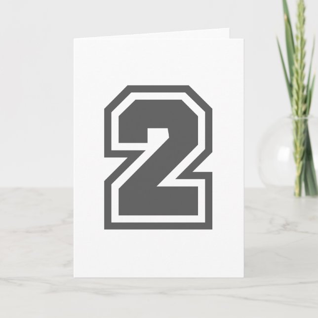 Nummer 2 karte (Vorderseite)