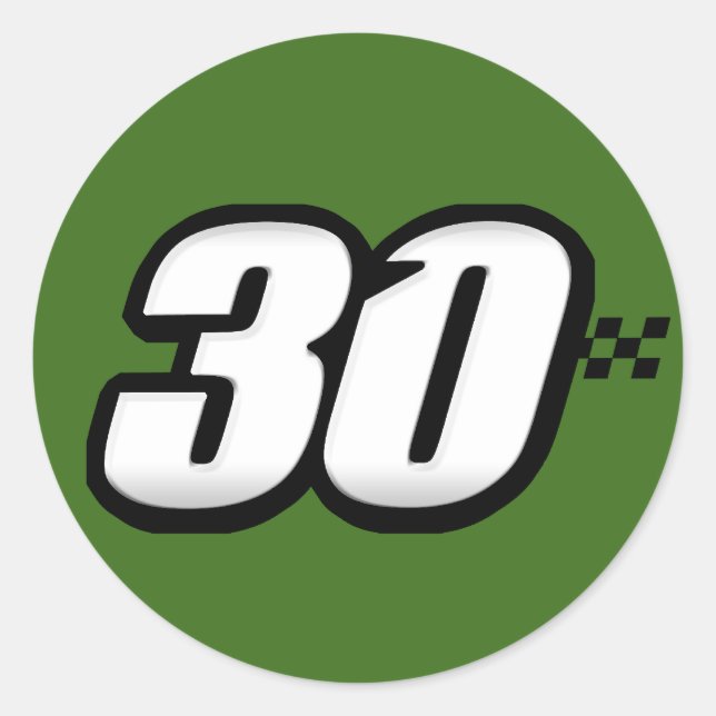 Nummer 30 - Aufkleber (Vorderseite)