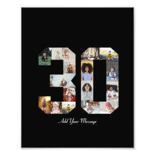 Nummer 30 FotoCollage Fotodruck