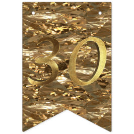 Nummer 30 Hochzeit 30. Geburtstag Gold Wimpelkette