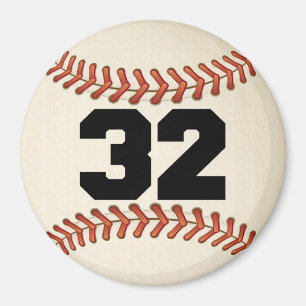 Nummer 32 Baseball Magnet