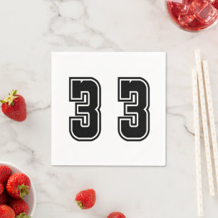 Nummer 33 serviette