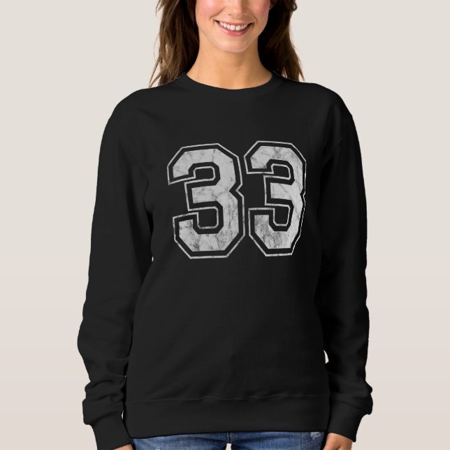Nummer 33 sweatshirt (Vorderseite)