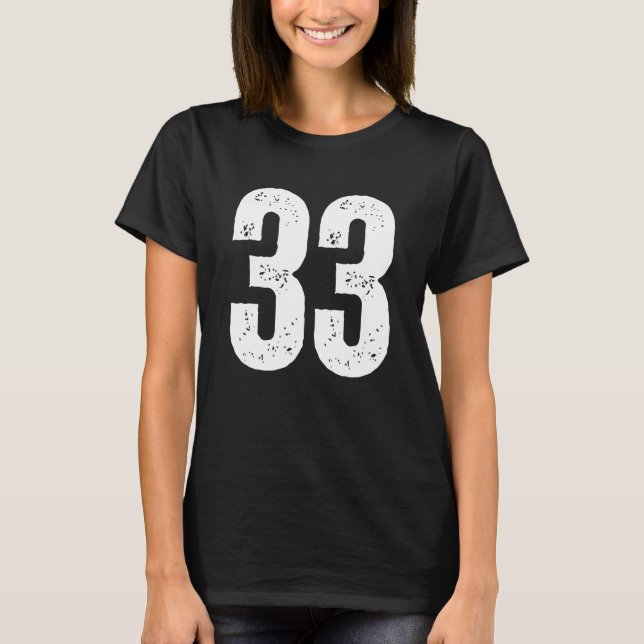 Nummer 33 T-Shirt (Vorderseite)