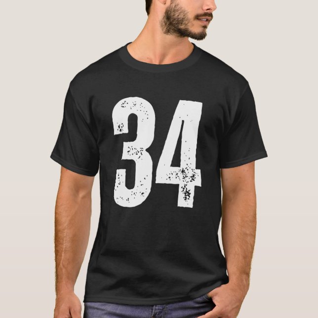 Nummer 34 T-Shirt (Vorderseite)