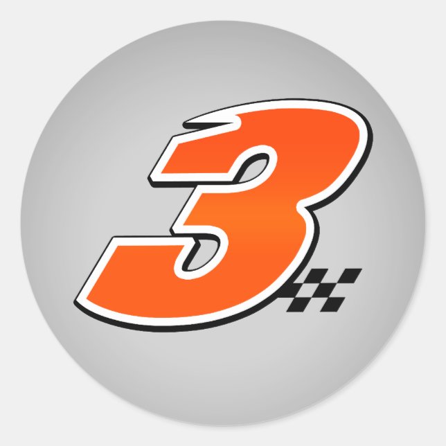 Nummer 3 - Aufkleber (Vorderseite)