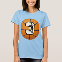 Nummer 3 Basketball und Spieler