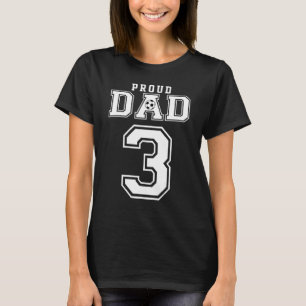 Nummer 3 Benutzerdefiniertes Proud Soccer Futbol V T-Shirt