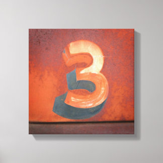 Nummer 3 Canvas Print Leinwanddruck