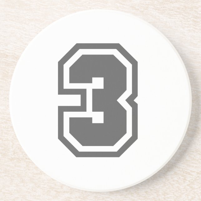 Nummer 3 getränkeuntersetzer (Vorne)