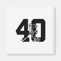 Nummer 40 Jahre Eishockey 40. Geburtstag