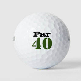 Nummer 40 par Golfplatz für 40. Geburtstagsgolfer Golfball