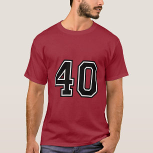 Nummer 40 Varsity-Sportstrikot   40. Geburtstag T-Shirt