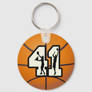 Nummer 41 Basketball Schlüsselanhänger