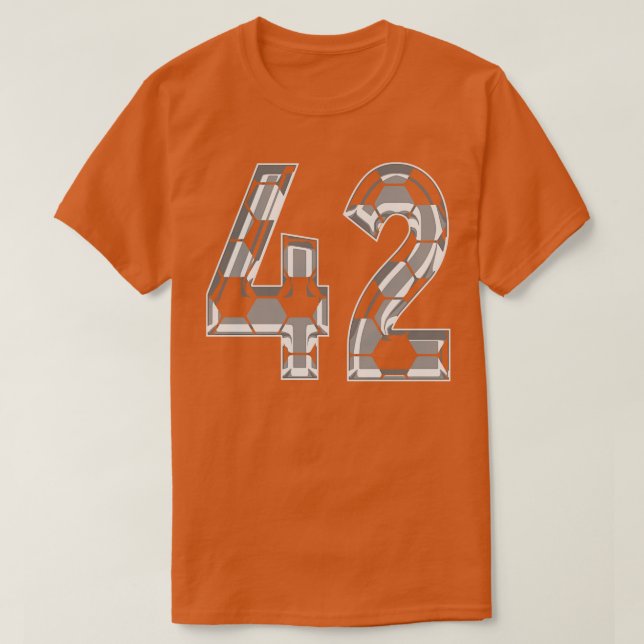 Nummer 42 Jersey 42 Mama Player Fan 1 T-Shirt (Design vorne)