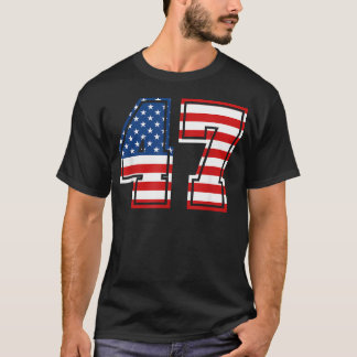 Nummer 47 47 Geburtstag Varsity Sportteam Trikot T-Shirt