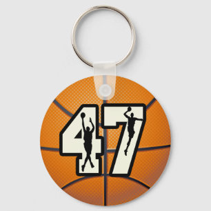 Nummer 47 Basketball Schlüsselanhänger