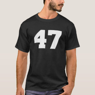Nummer 47 Sports Jersey Player 47 Fan FRONT Print T-Shirt
