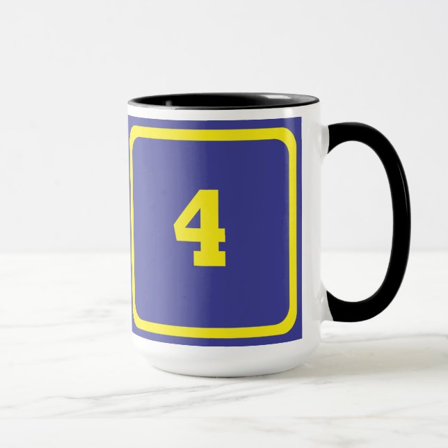 Nummer 4 tasse (Rechts)